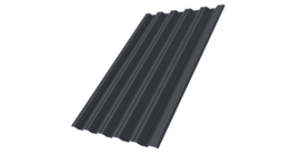 Профнастил НС35 R 0.45 PE RAL 7024 мокрый асфальт