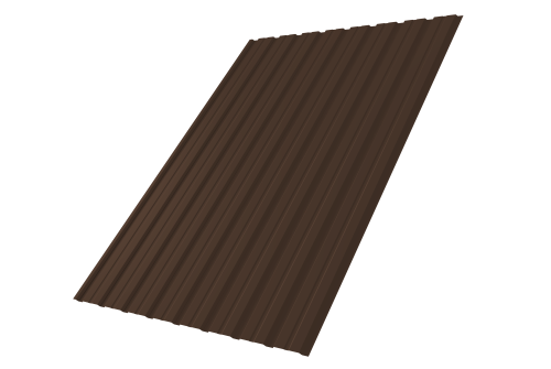 Профнастил С10В 0.4 РЕ-Double RAL 8017 шоколад