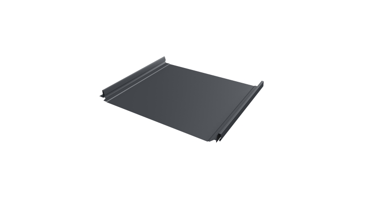 Кликфальц Pro Grand Line 0,5 Velur X с пленкой на замках RAL 7024 мокрый асфальт
