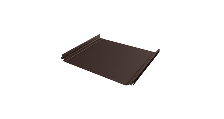 Кликфальц Pro Grand Line 0,5 Satin Matt с пленкой на замках RAL 8017 шоколад