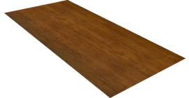 Плоский лист 0.45 Print Elite с пленкой Golden Wood TwinColor
