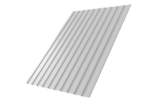 Профнастил С8А 0,45 PE-Double RAL 9003 сигнальный белый