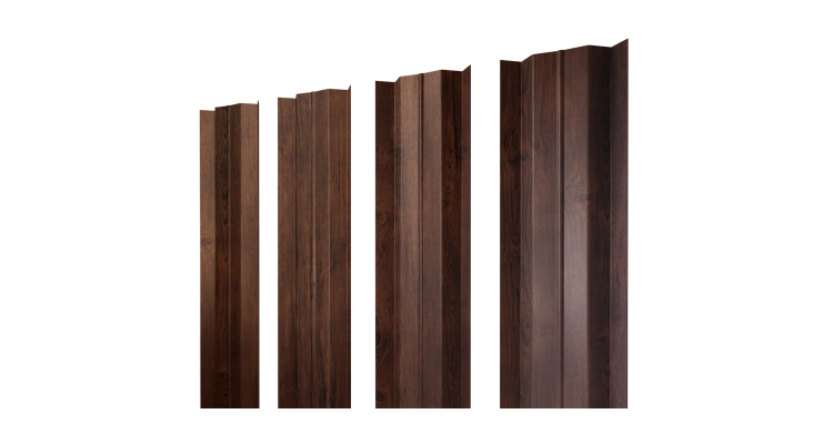 Штакетник М-образный В с прямым резом 0.4 Print Premium Cherry Wood Fresh TwinColor