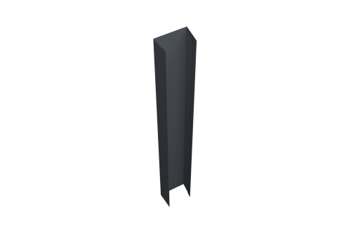 Крепежная планка верхняя Texas 0,5 Atlas X RAL 7024 мокрый асфальт (1,8м)