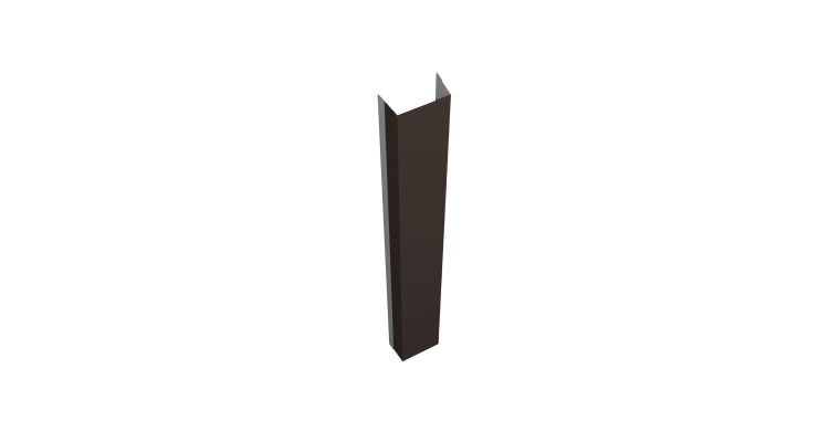 Крепежная планка нижняя Texas 0,5 Satin Matt TX RR 32 темно-коричневый (1,8м)