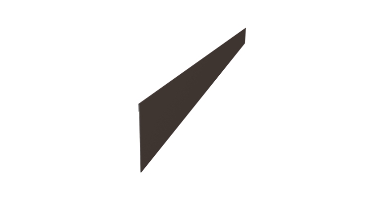 Ламель забора жалюзи Palermo 0,5 Satin RR 32 темно-коричневый