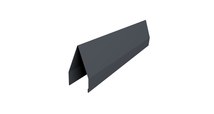 Ламель забора жалюзи Tokyo 0,45 PE-Double с пленкой RAL 7024 мокрый асфальт