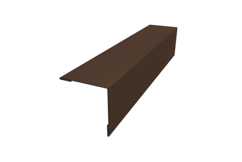 Планка завершающая 50х50 жалюзи Milan 0,5 Drap RAL 8017 шоколад (2м)
