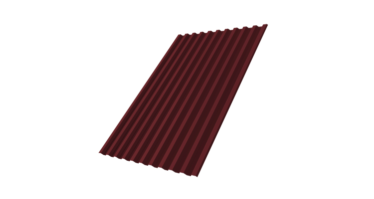 Профнастил С21R 0,7 PE RAL 3005 красное вино